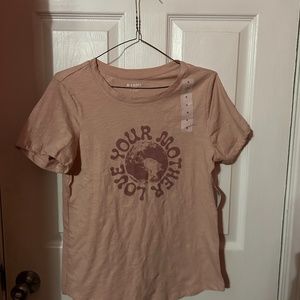 OLD NAVY LOVE YOUR Mother Nature T SHIRT SMALL NWT NEW WITH TAGS GRAPHIC TEE